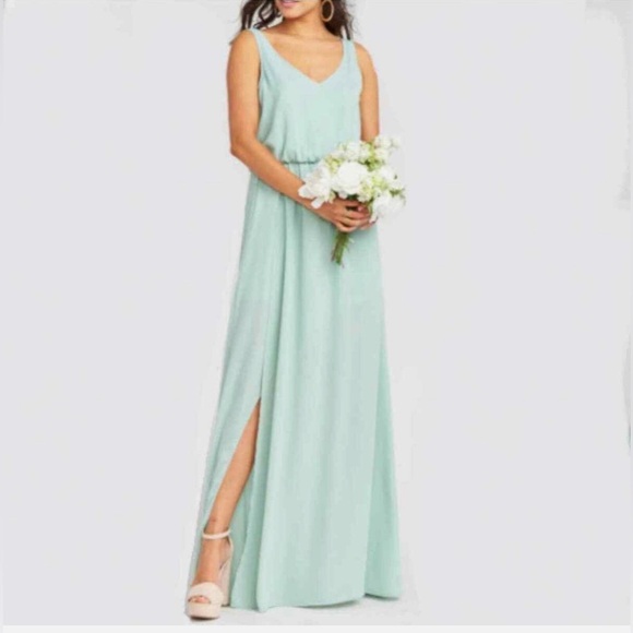 Show me Your Mumu Kendall Maxi Dress Size XS Dusty Green Flowy - Picture 1 of 4